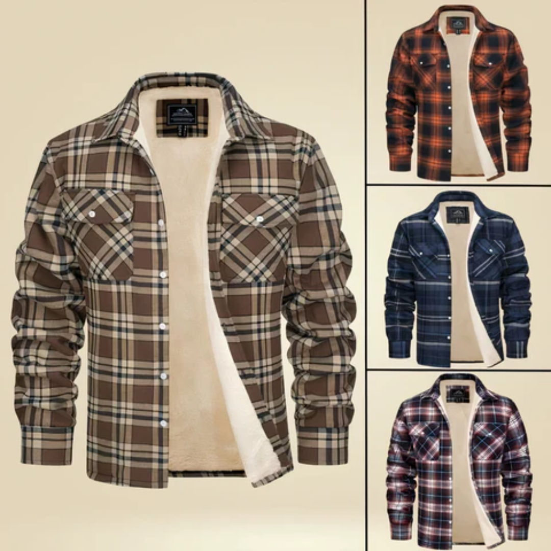 Veste À Carreaux Pour Hommes | Court
