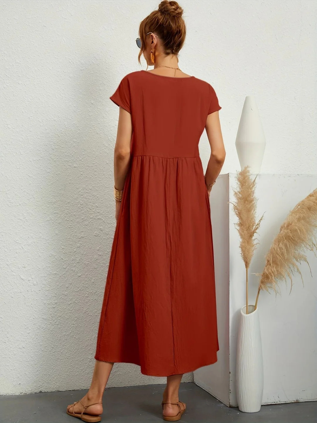 Robe d'été Minimaliste Pour Femme | Midi
