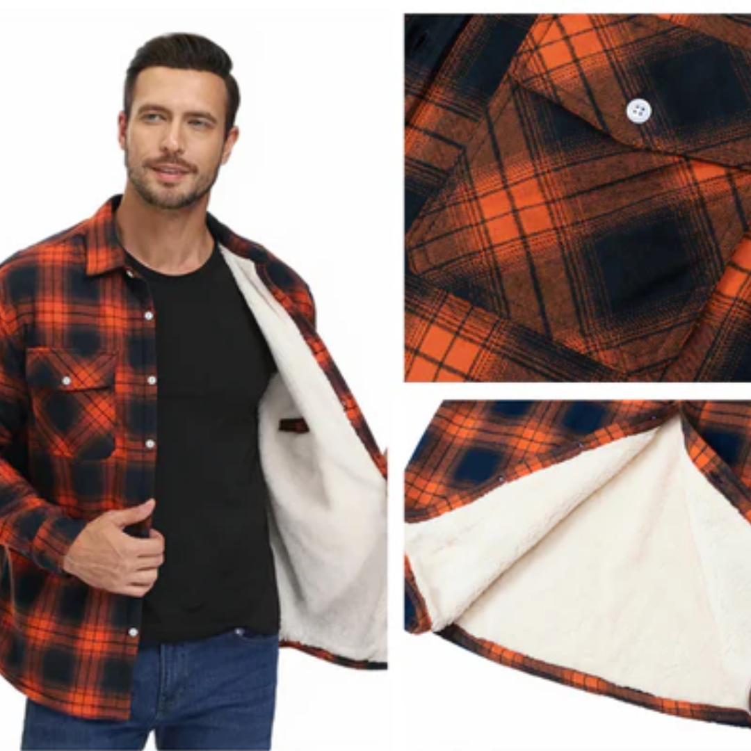 Veste À Carreaux Pour Hommes | Court