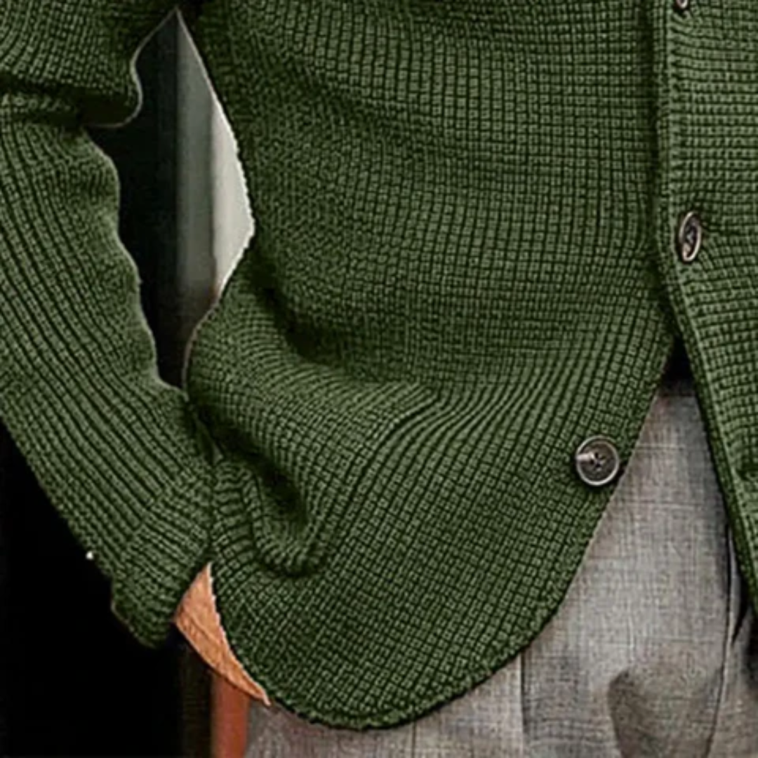 Cardigan Chaud Pour Hommes | Col Montant
