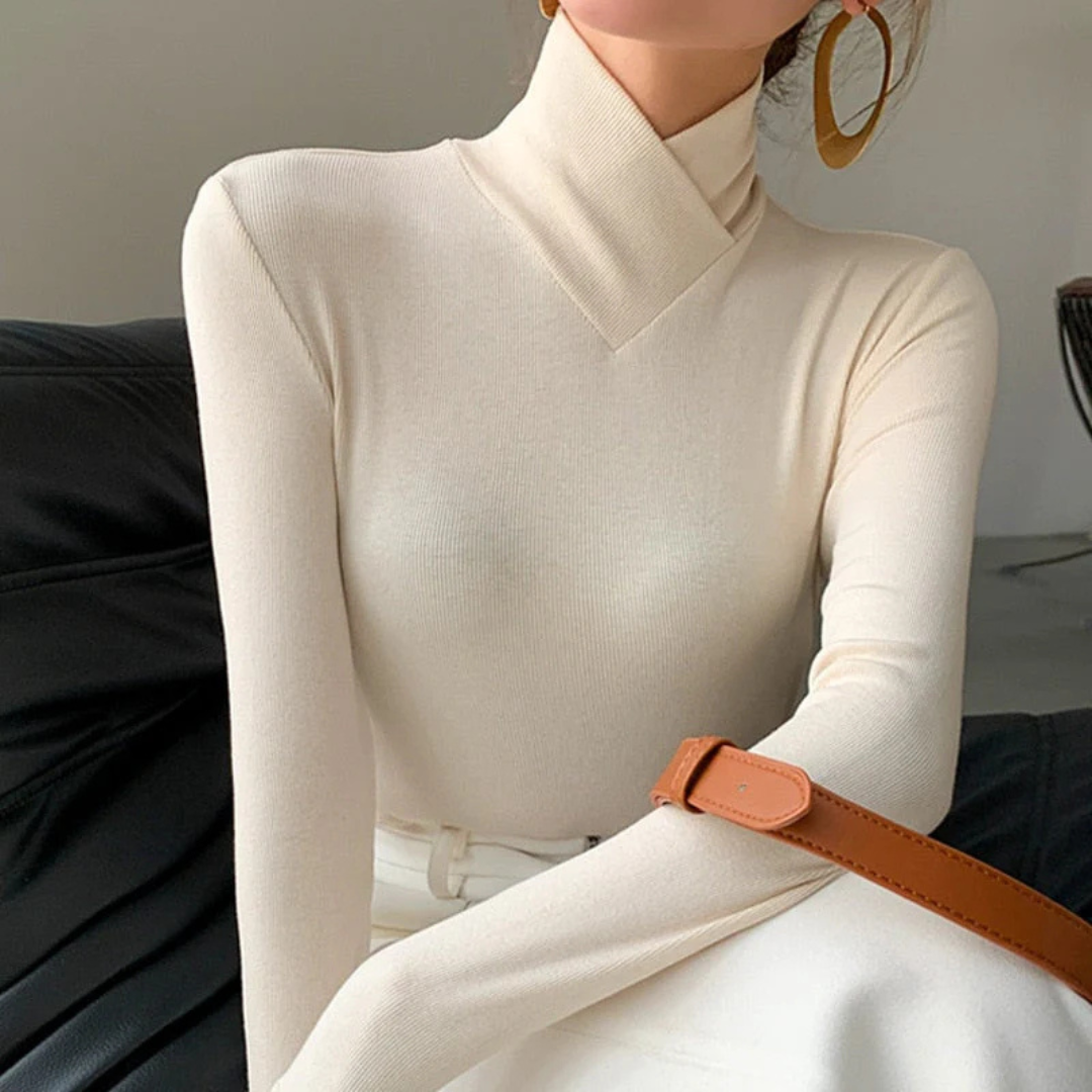 Pull Sophistiqué Pour Femme | Col de Cygne
