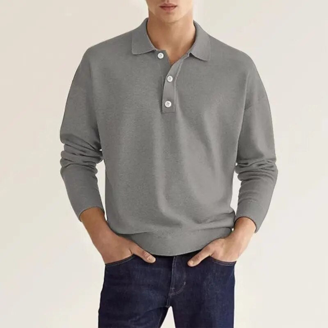 Polo Décontracté Pour Hommes | Manche Longue
