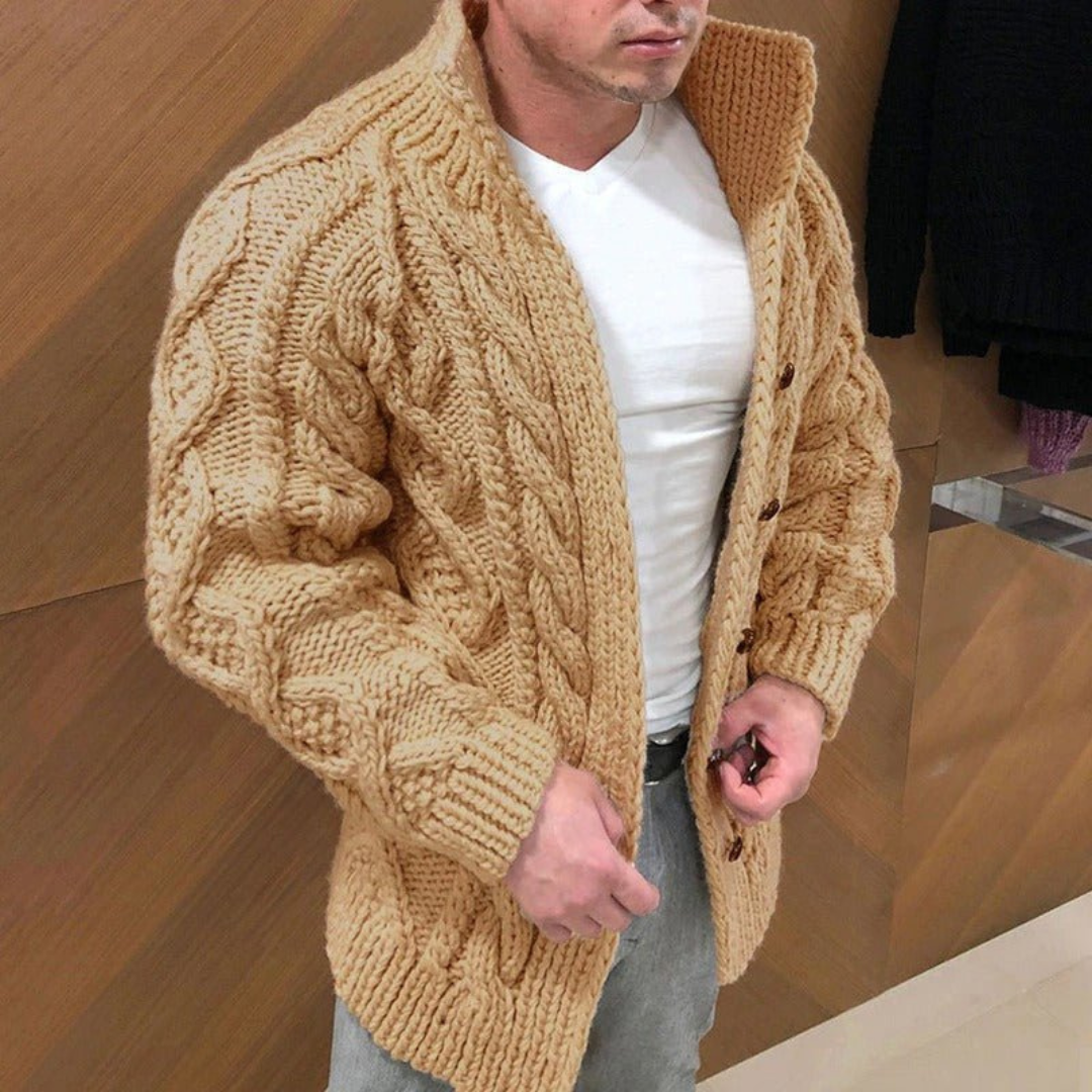 Cardigan Tricoté Pour Hommes | Chaud