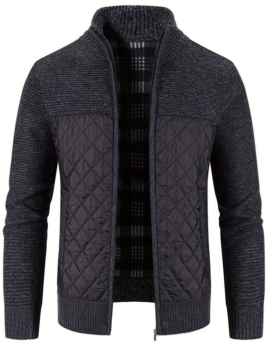 Aksel | Cardigan Chaud Pour Hommes | Fermeture éclair