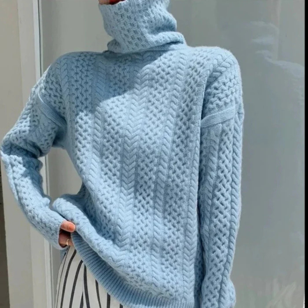 Pull Col Roulé Pour Femme | Chaud