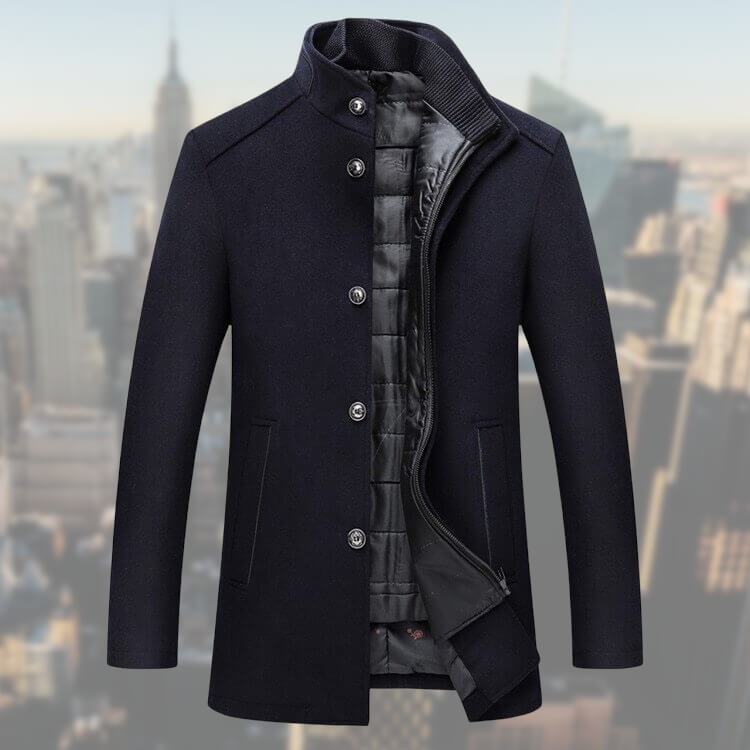 Samuel | Manteau Élégant avec Gilet | Ensemble