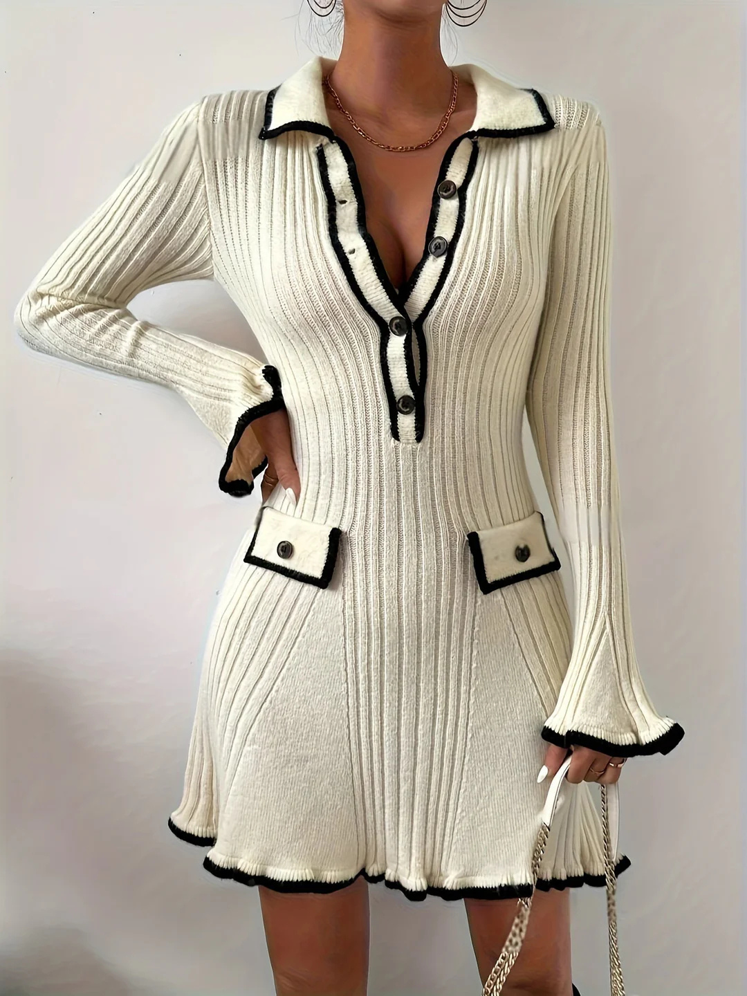 Robe Pull Tricotée Pour Femme | Mini