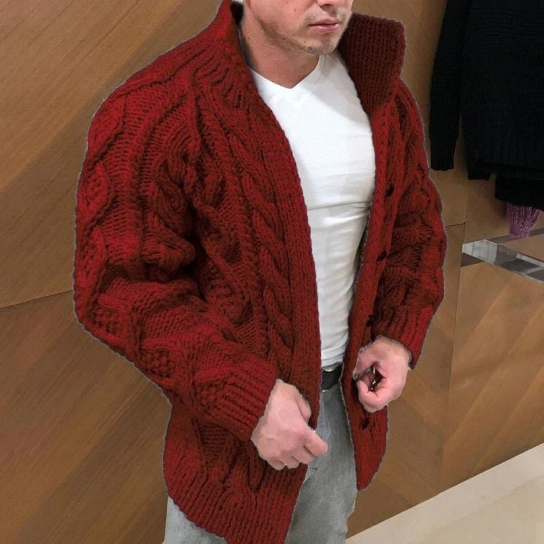 Cardigan Tricoté Pour Hommes | Chaud