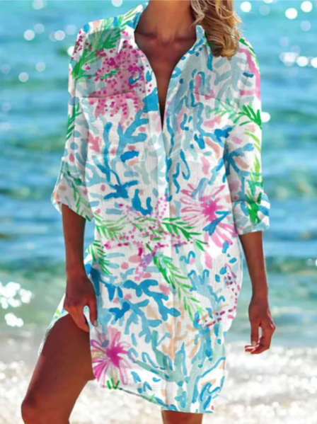 Robe de Plage Vibrante Pour Femme | Mini