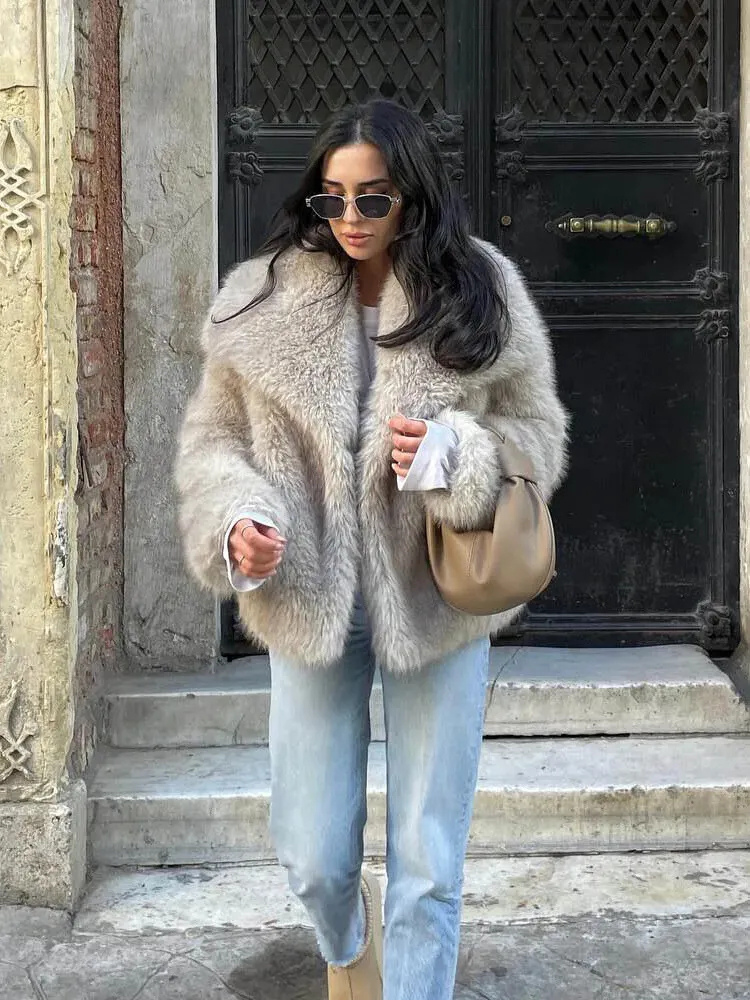 Veste Luxurieux Pour Femme | Court