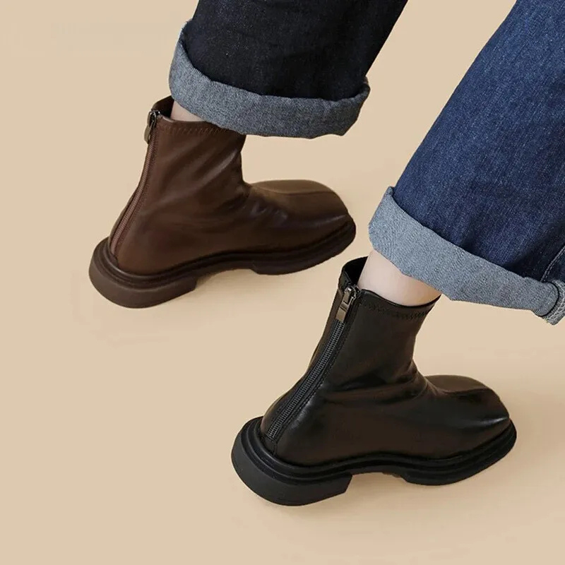 Bottines Minimaliste Pour Femme | Plateforme