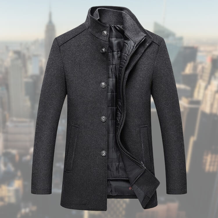 Samuel | Manteau Élégant avec Gilet | Ensemble