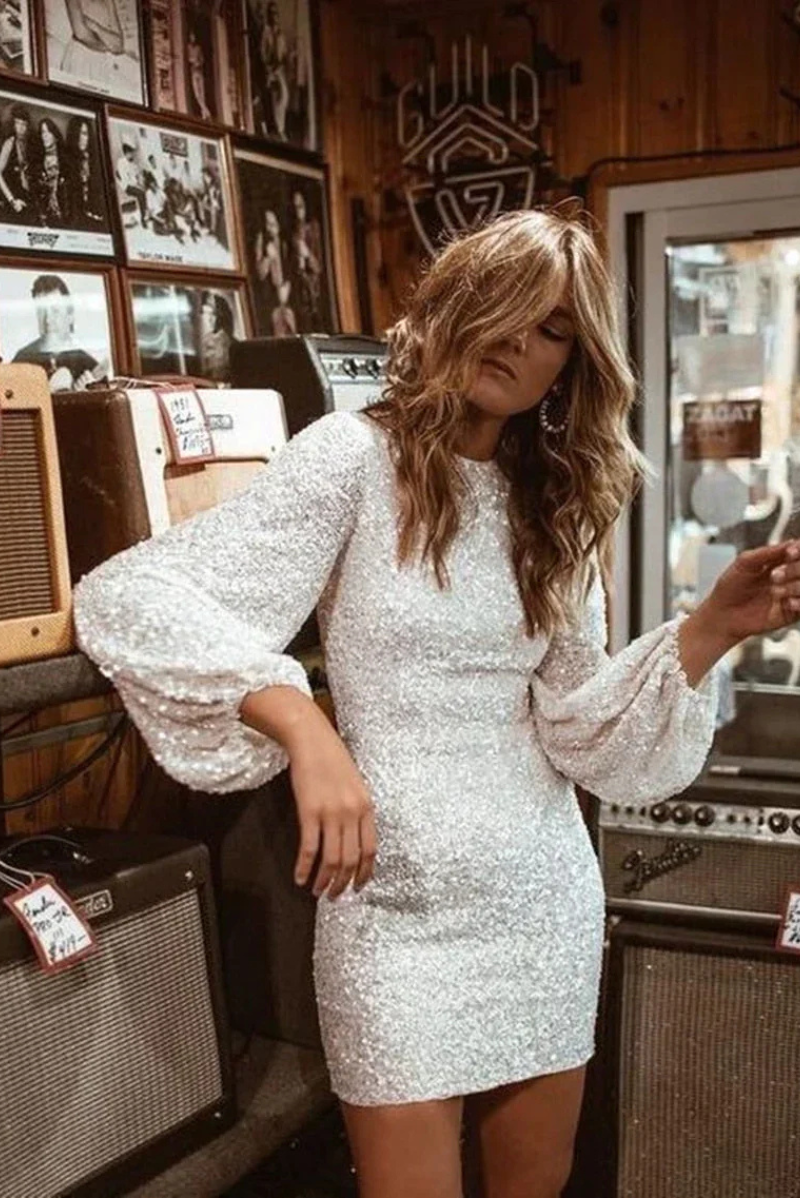 Robe de Soirée Pétillant Pour Femme | Mini