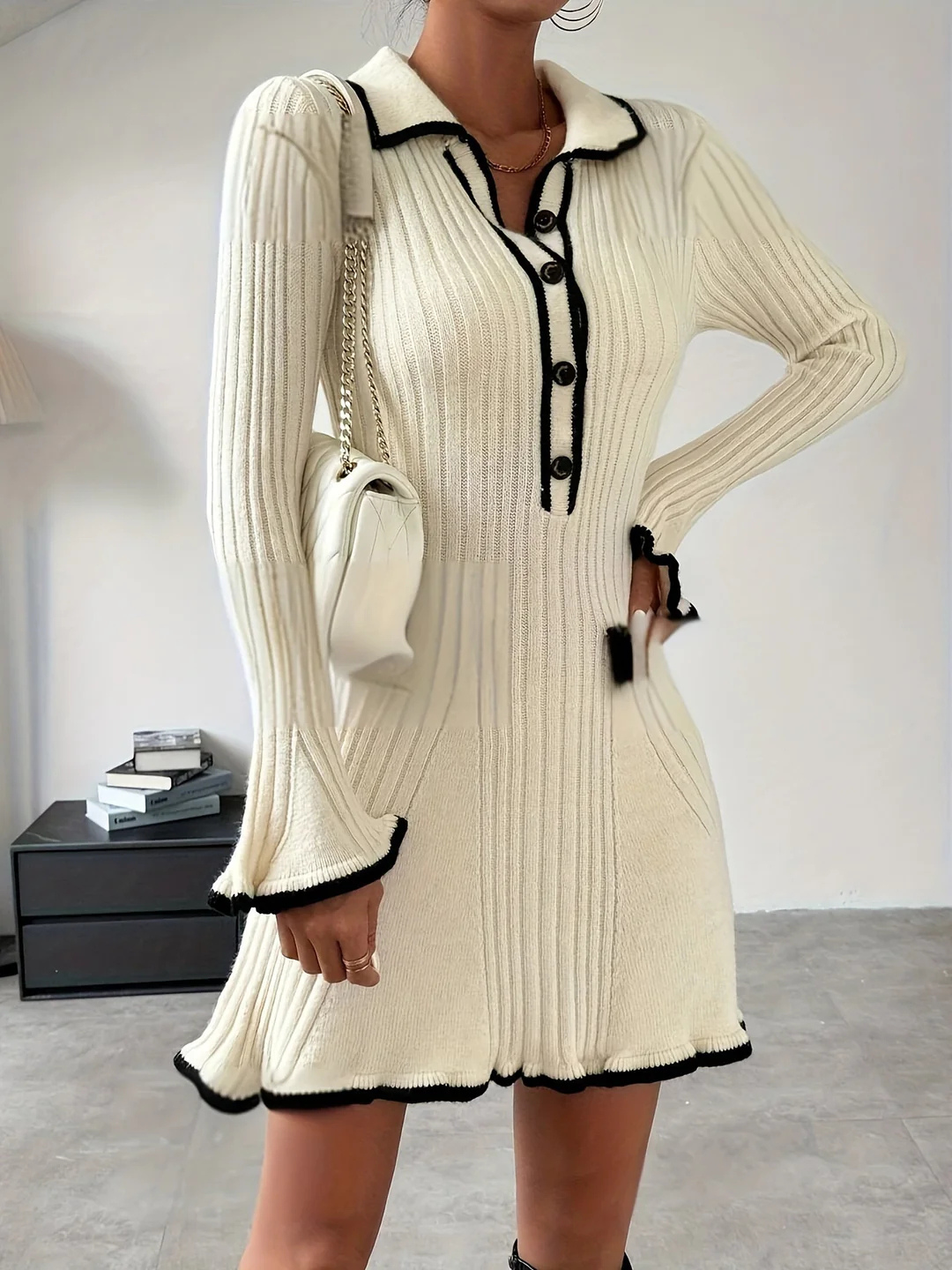 Robe Pull Tricotée Pour Femme | Mini