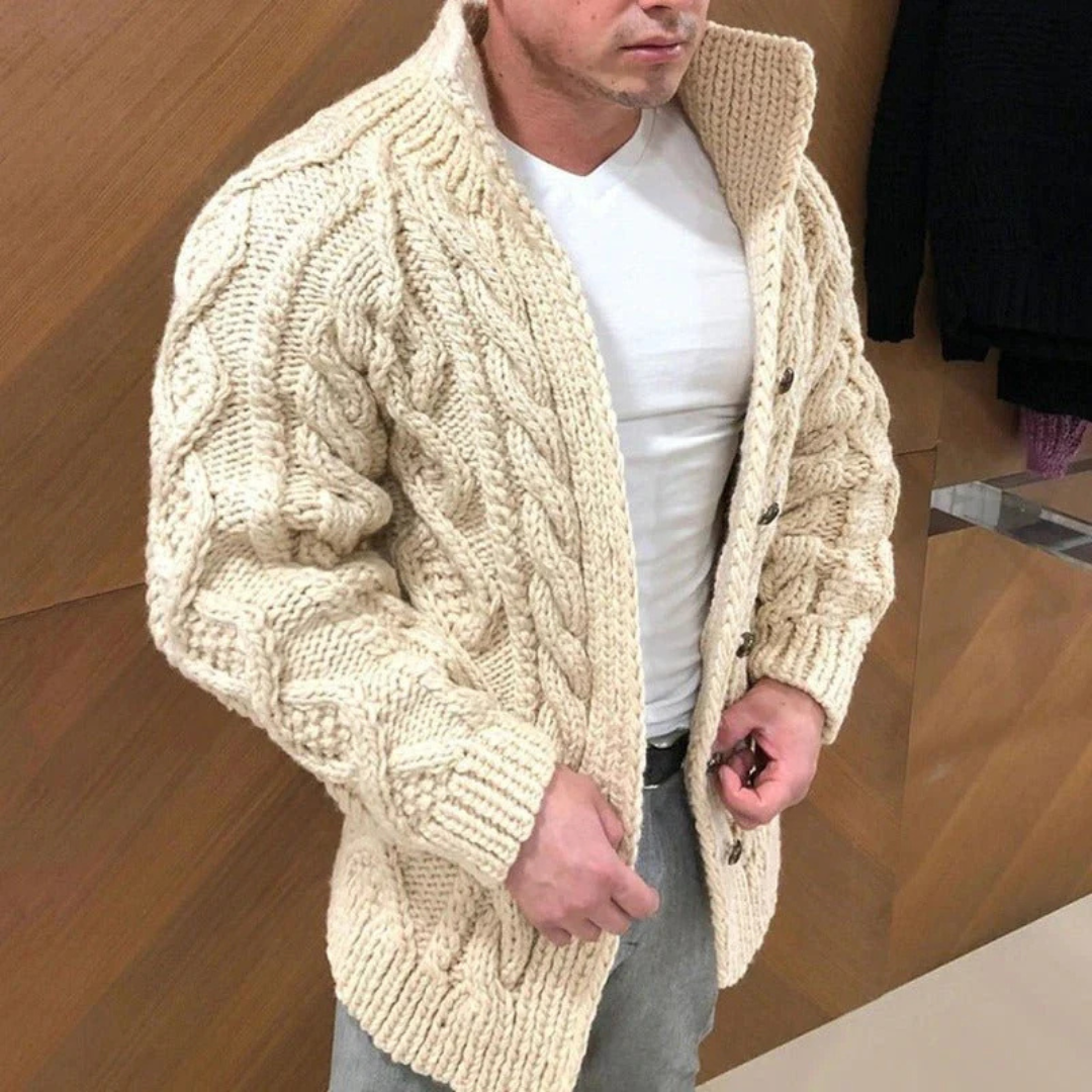 Cardigan Tricoté Pour Hommes | Chaud