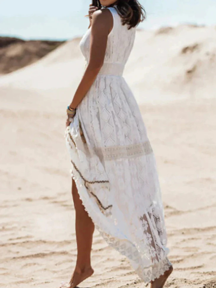 Robe d'été en Dentelle Pour Femme | Maxi