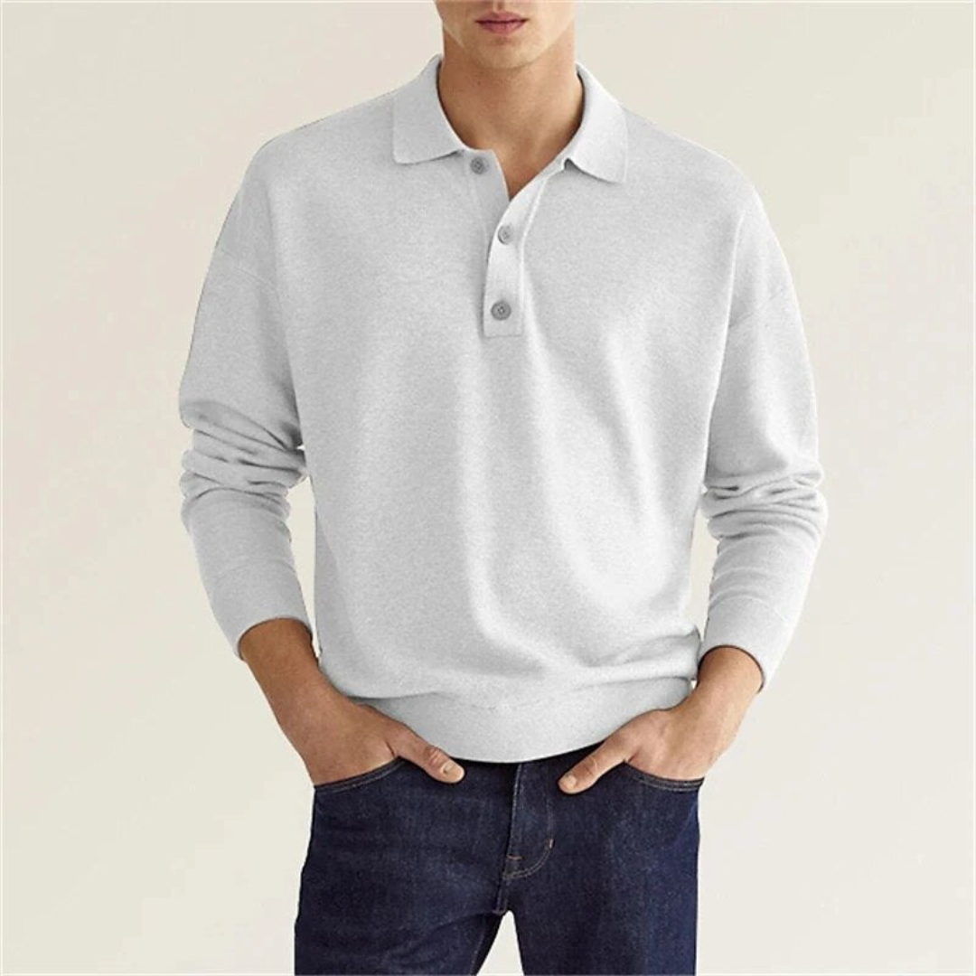 Polo Décontracté Pour Hommes | Manche Longue