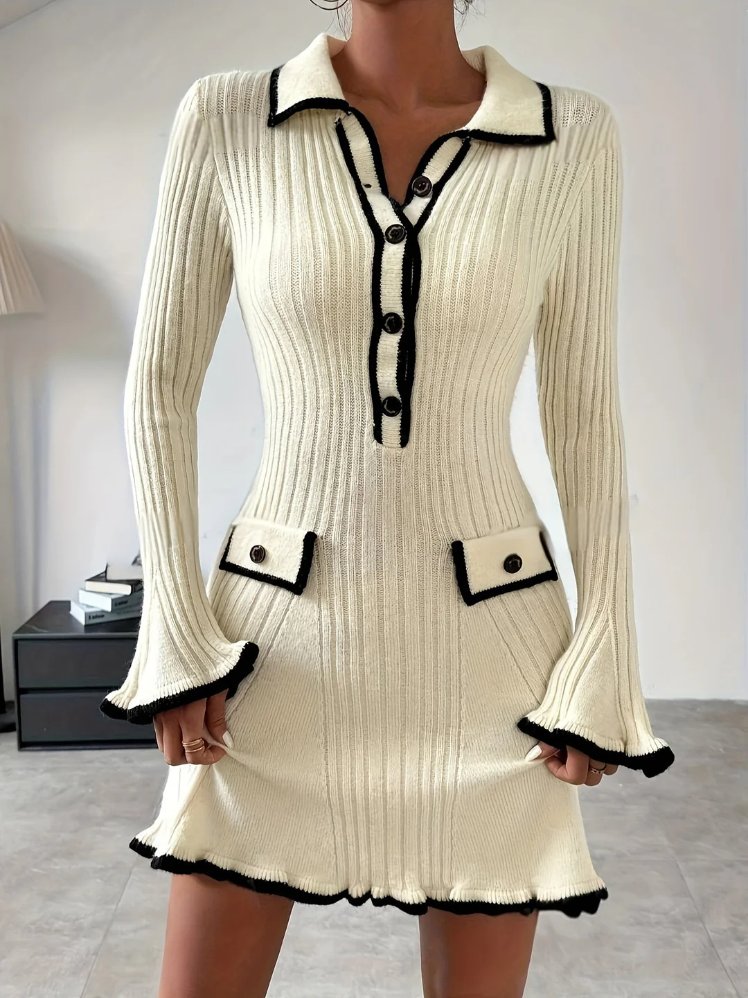 Robe Pull Tricotée Pour Femme | Mini