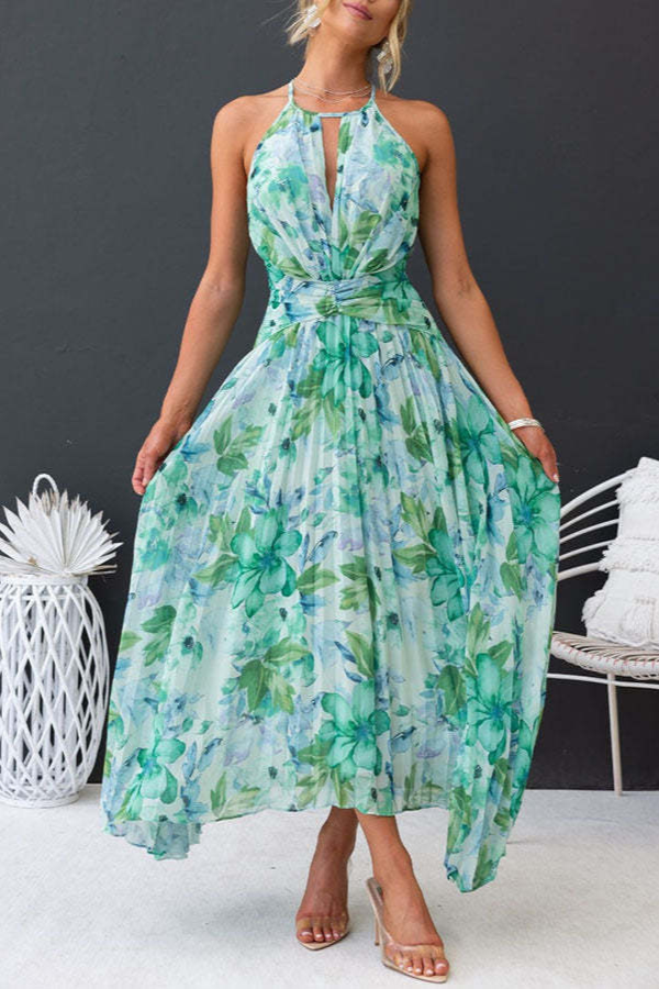 Robe Fleurie Charmant Pour Femme | Maxi