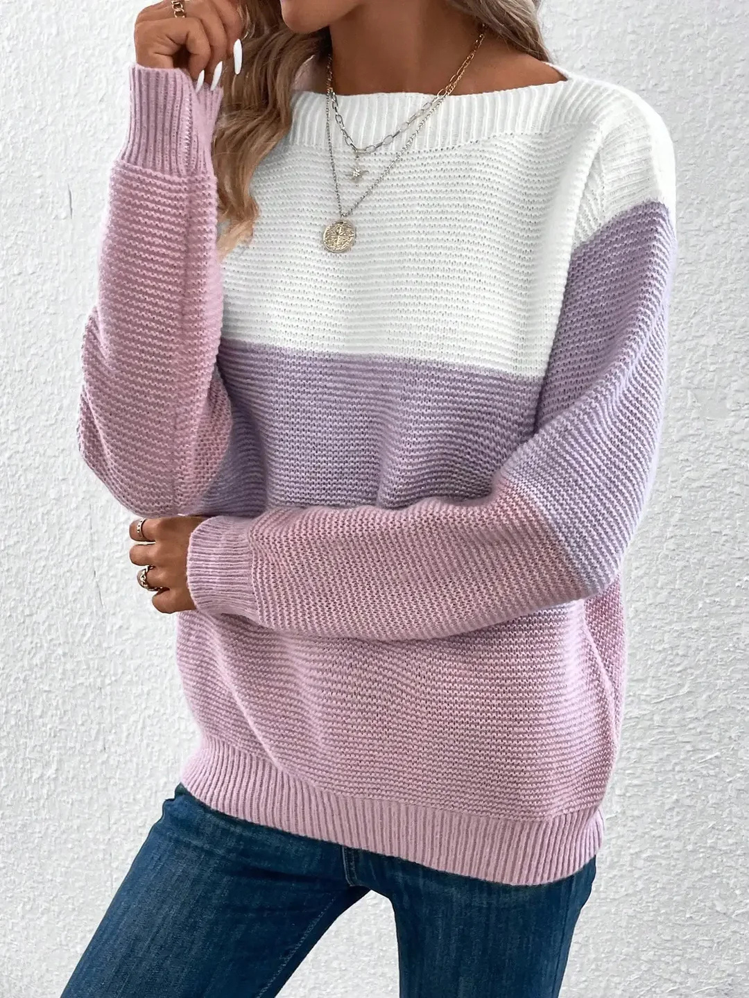 Pull Tricoté Pour Femme | Trois Tons
