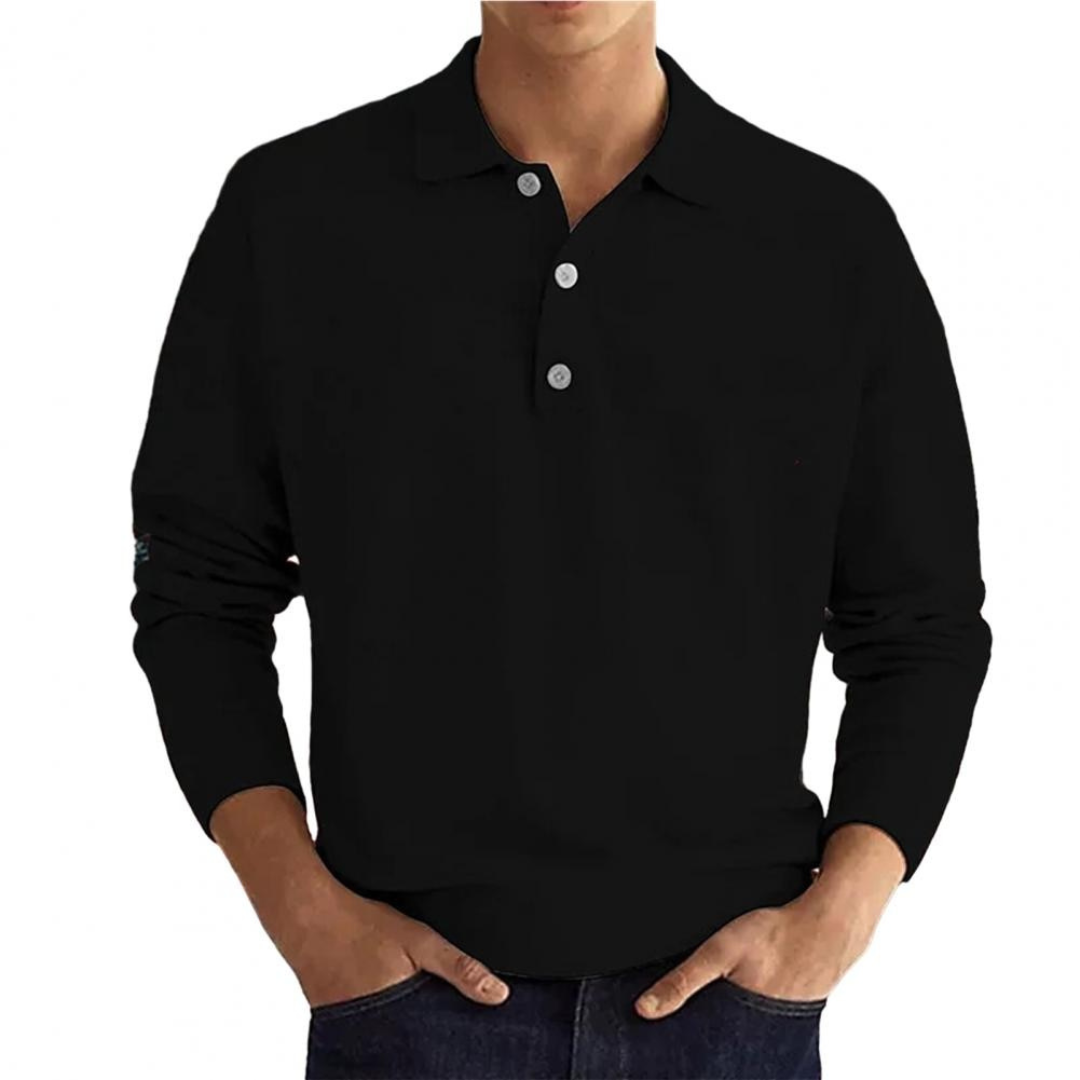 Polo Décontracté Pour Hommes | Manche Longue