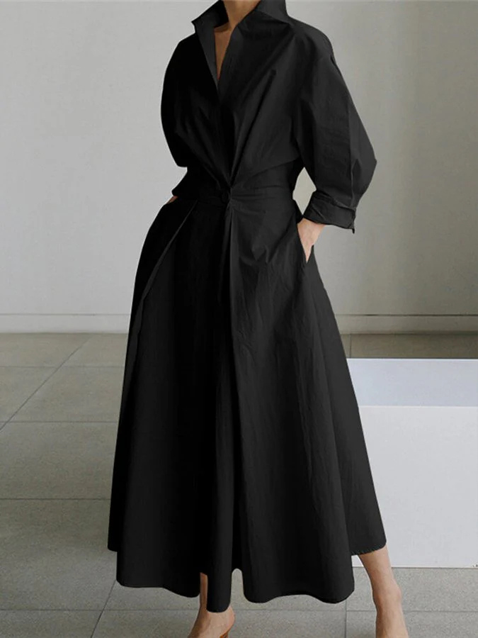 Robe Chemise Classique Pour Femme | Maxi
