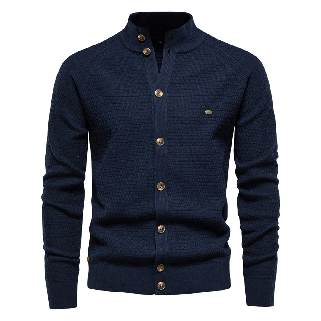 Hans | Cardigan Fermeture par Bouton Pour Hommes | Chaud
