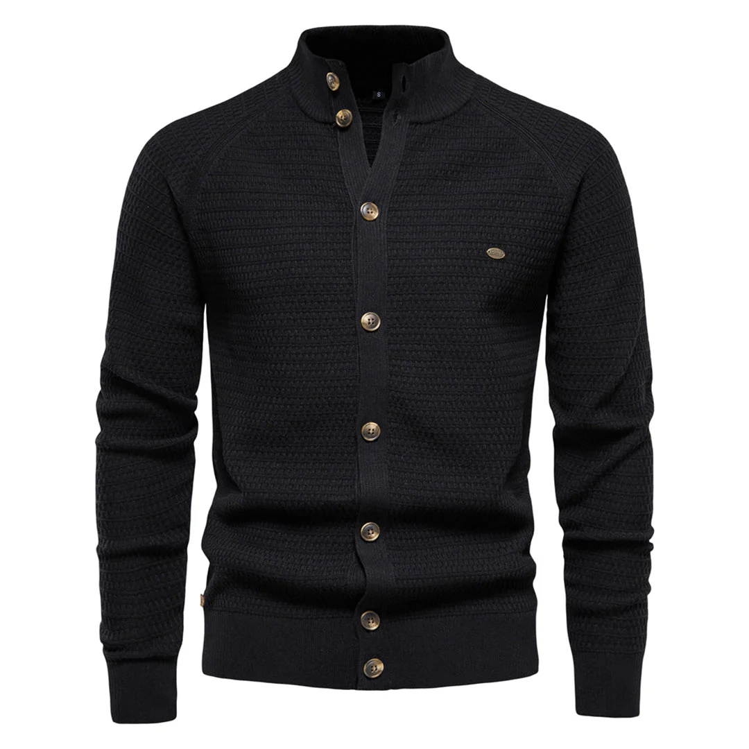 Hans | Cardigan Fermeture par Bouton Pour Hommes | Chaud