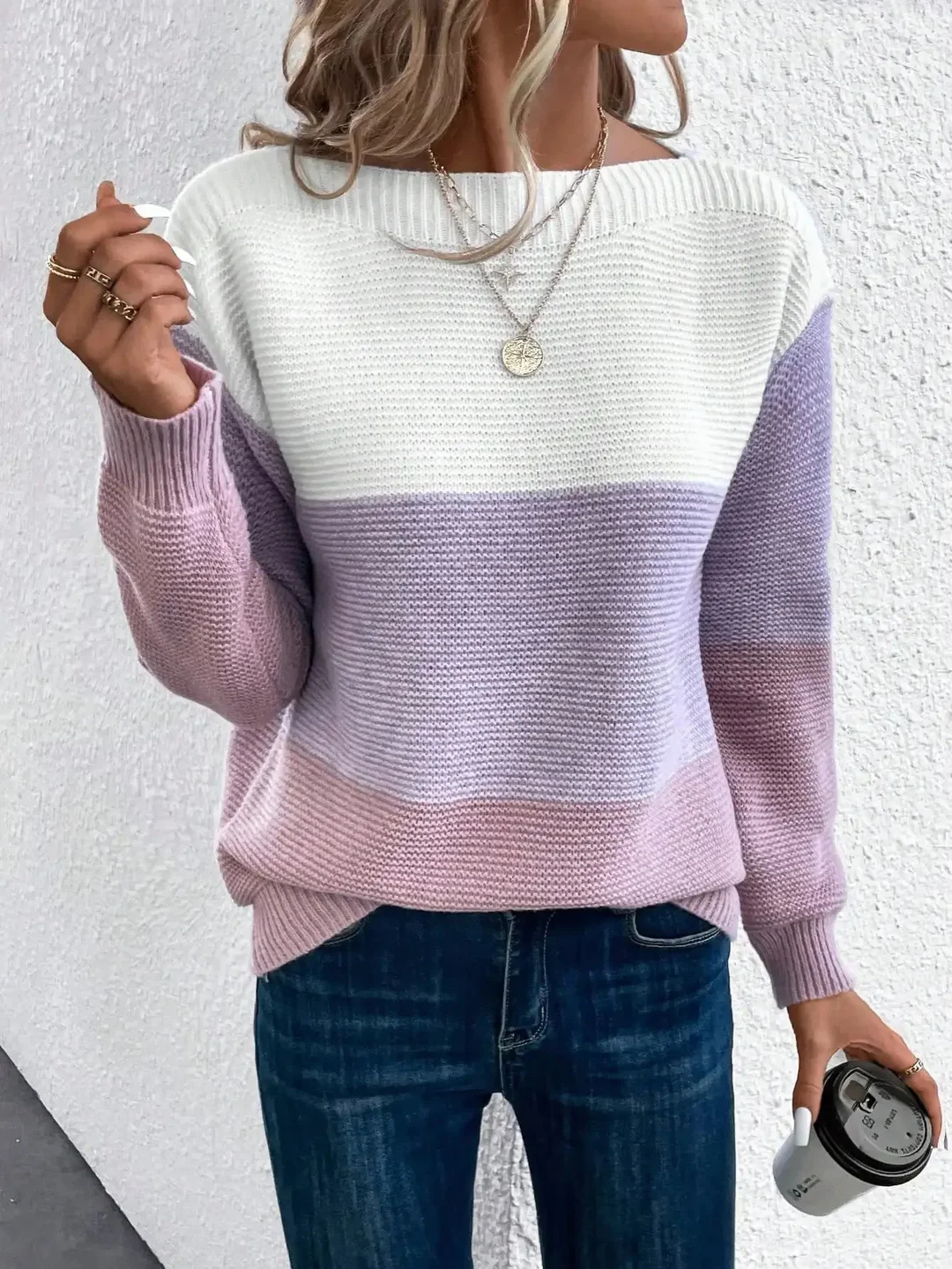 Pull Tricoté Pour Femme | Trois Tons