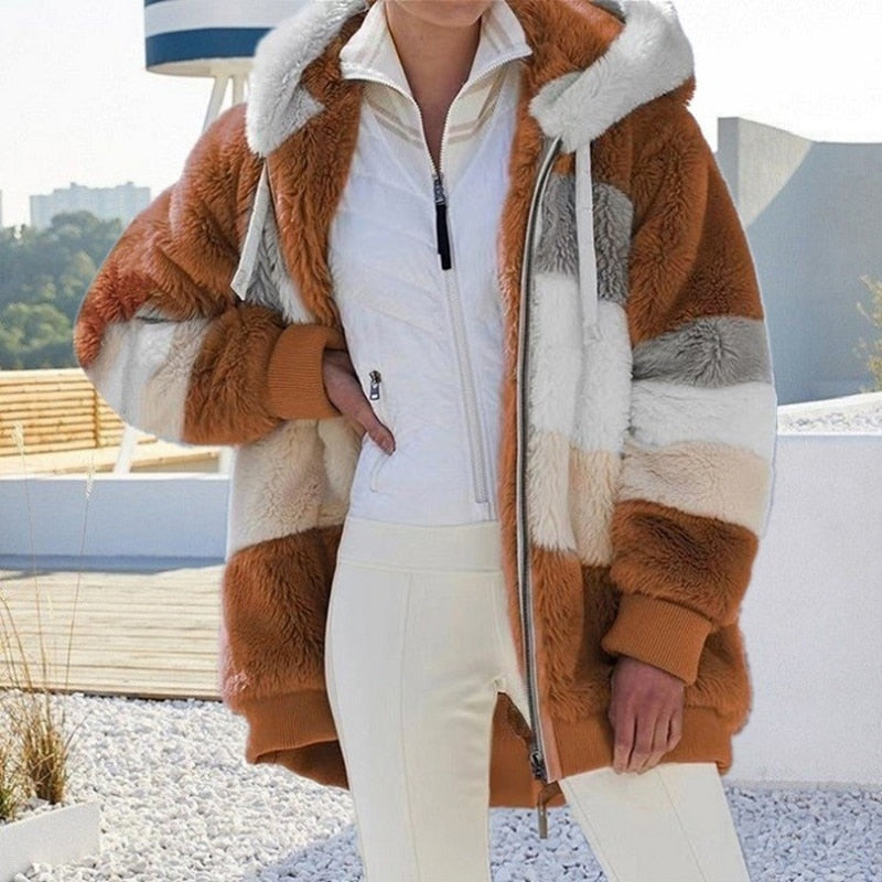 Madelaine | Veste Peluche pour Femme | Hiver