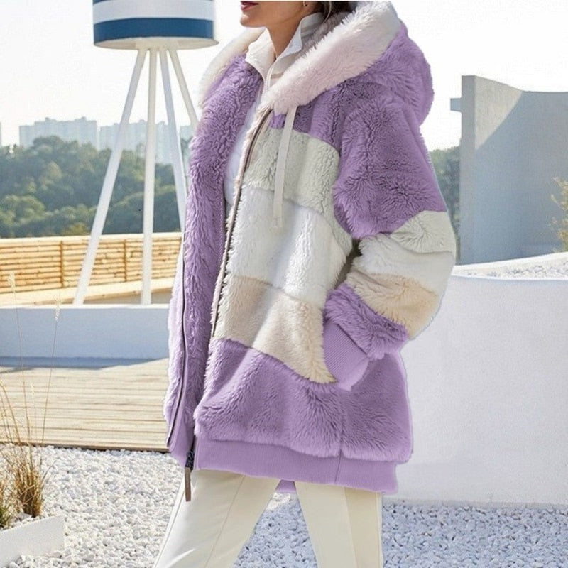 Madelaine | Veste Peluche pour Femme | Hiver