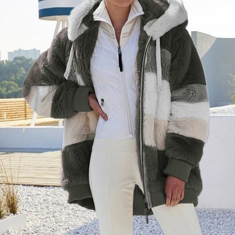 Madelaine | Veste Peluche pour Femme | Hiver