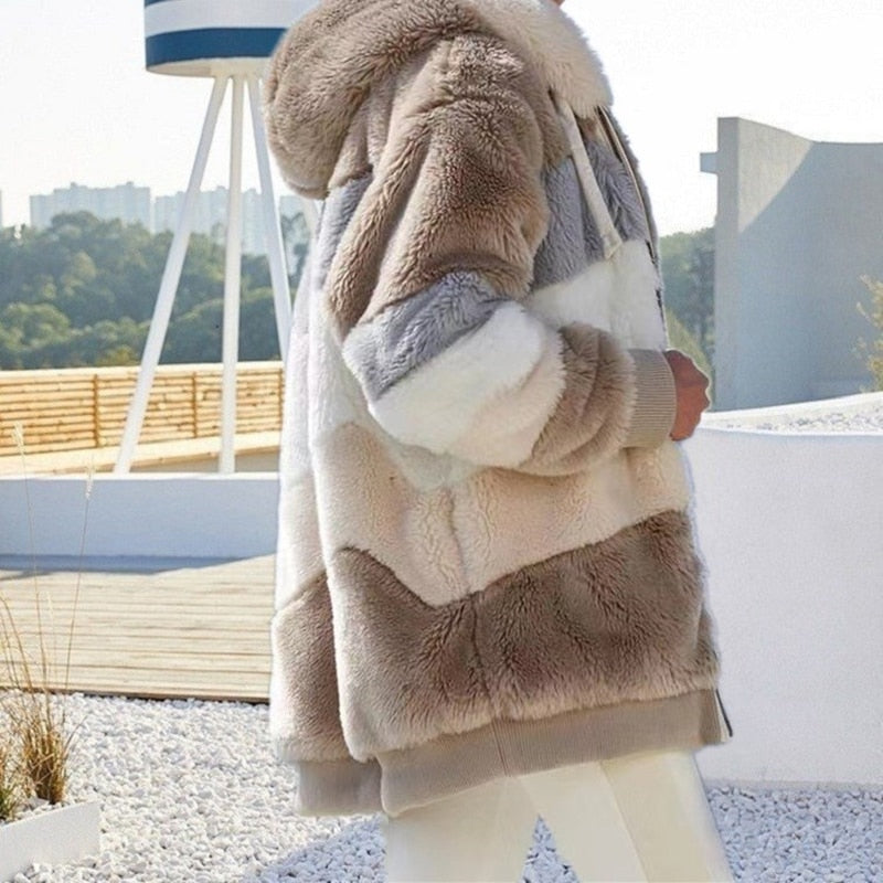 Madelaine | Veste Peluche pour Femme | Hiver