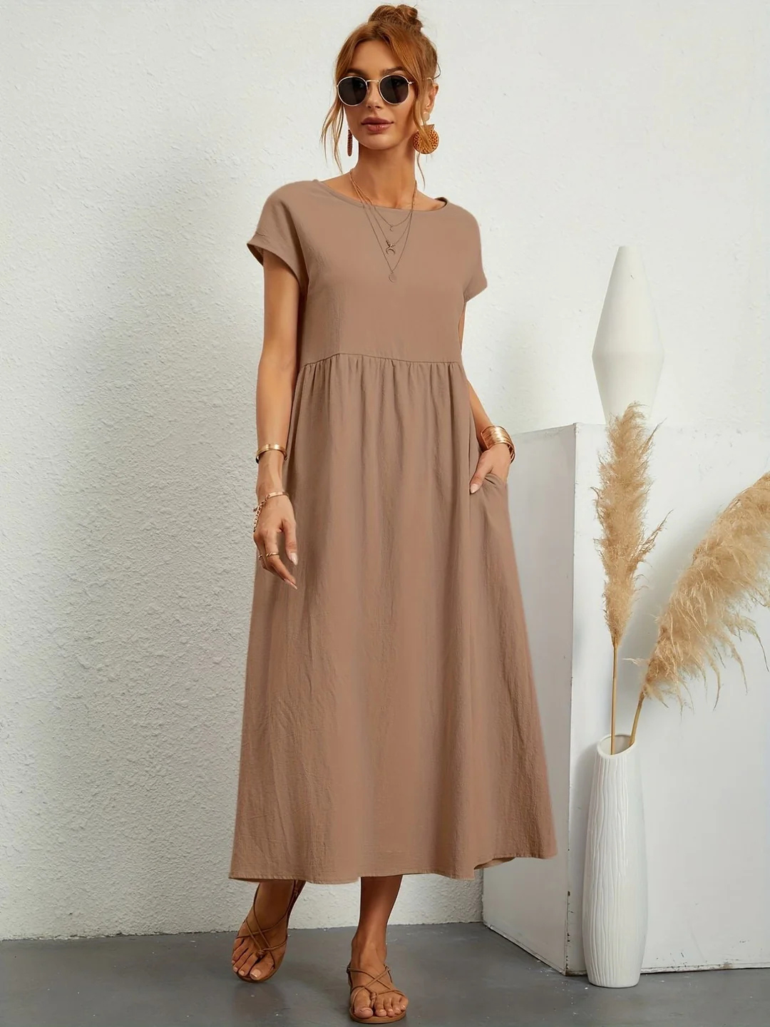 Robe d'été Minimaliste Pour Femme | Midi