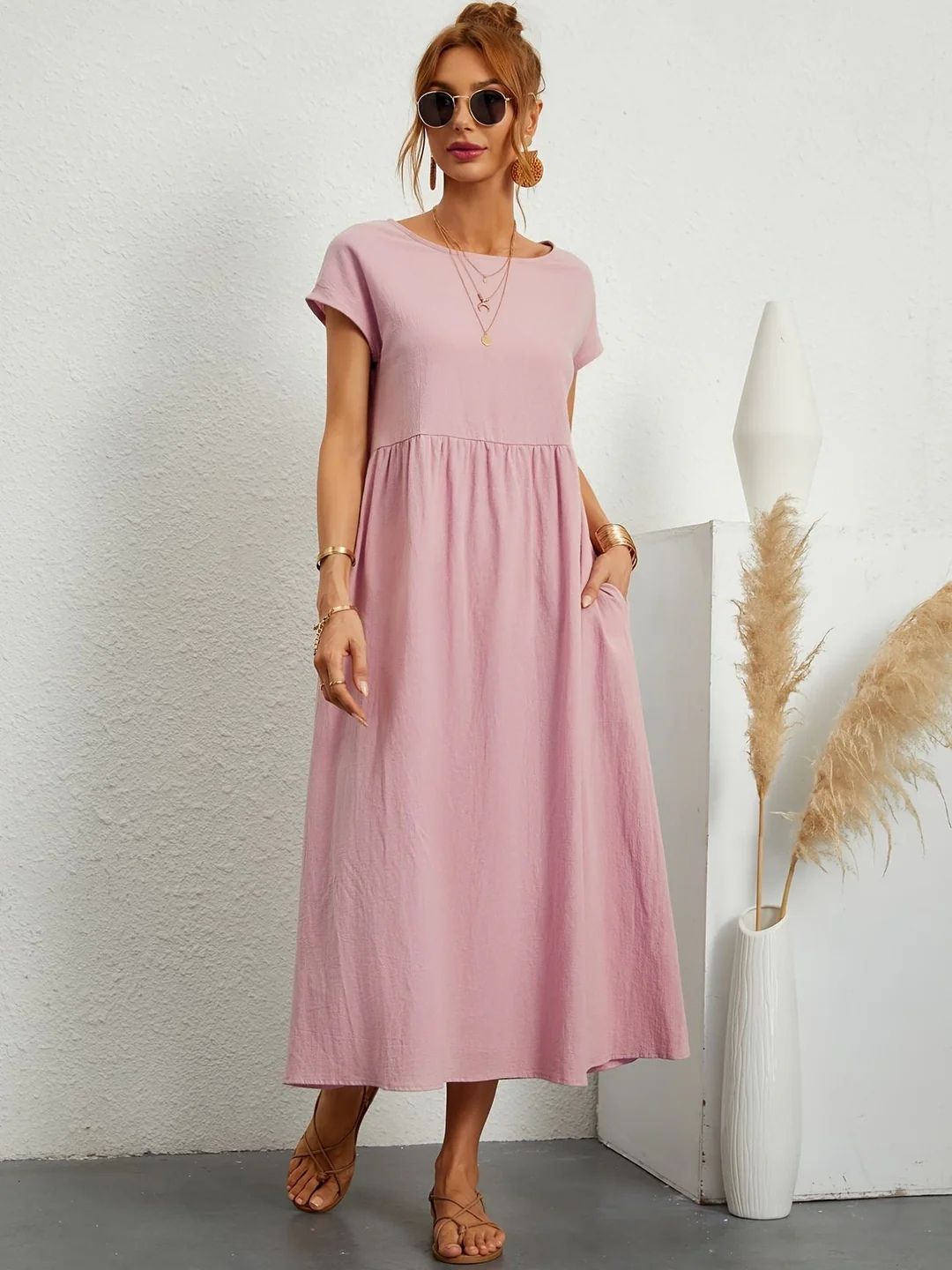 Robe d'été Minimaliste Pour Femme | Midi