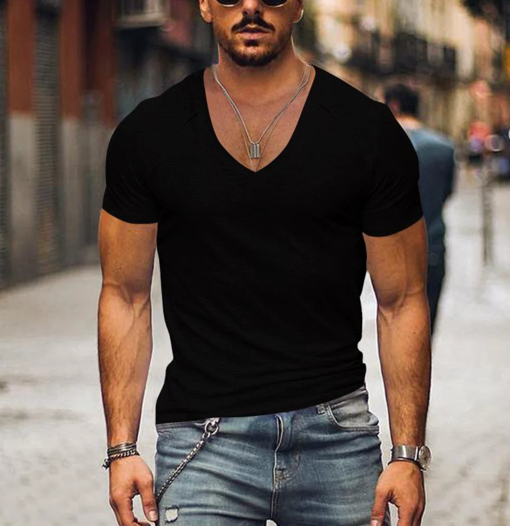 T-Shirt Coupe Décontractée Pour Hommes | Manche Courte