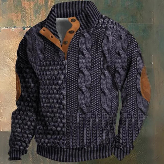 Pull Chaud Pour Hommes | Fermeture à Demi-Bouton