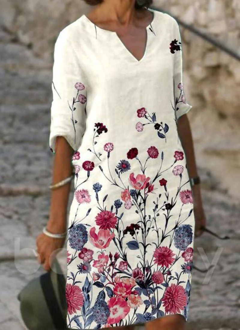 Robe d'été Fleurie Pour Femme | Midi