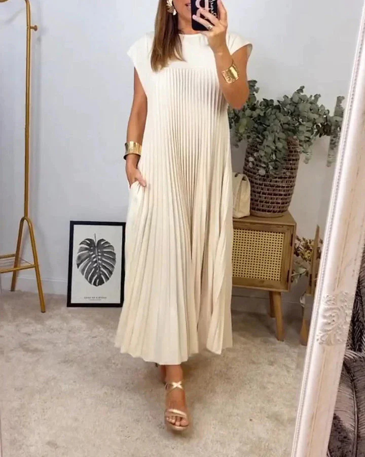 Robe de Soirée Plissé Pour Femme | Maxi