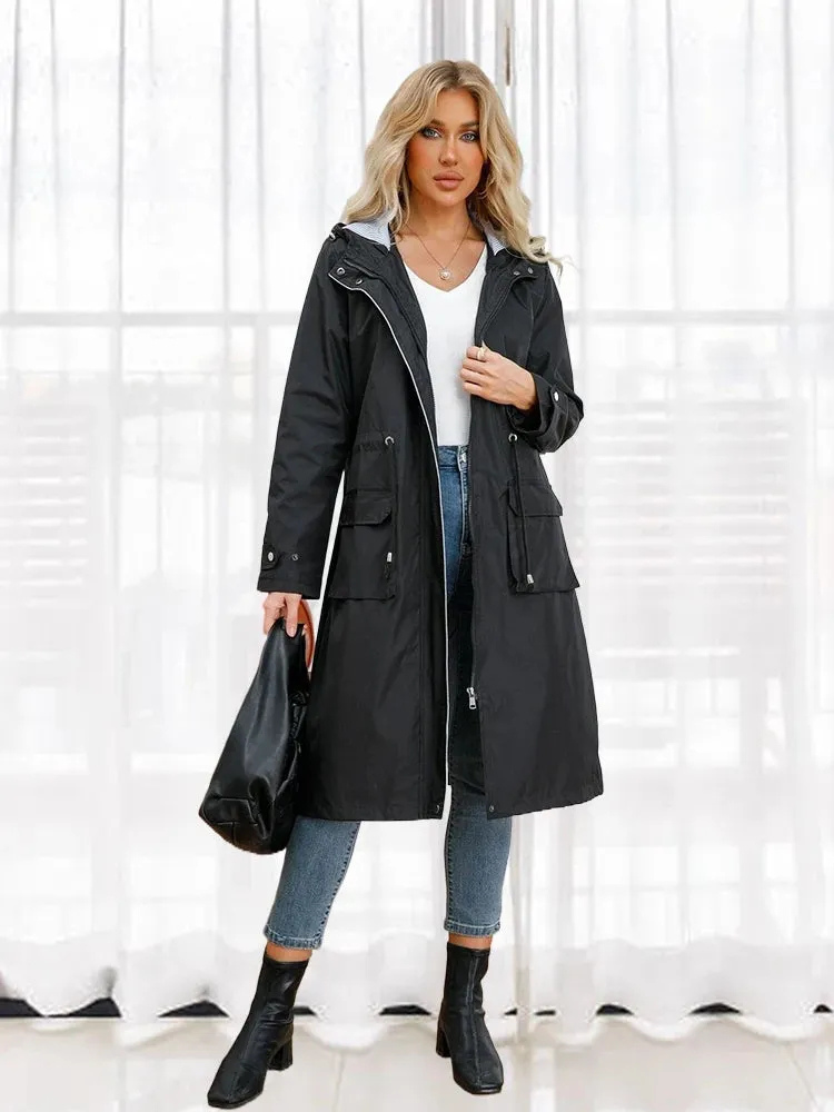 Manteau Coupe-Vent Pour Femme | Avec Capuche