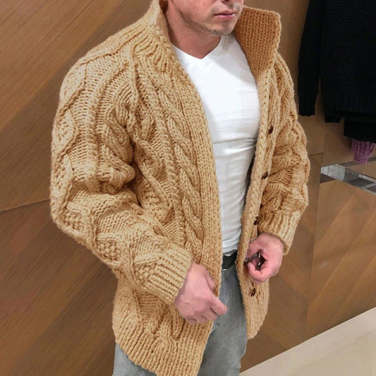 Cardigan Tricoté Pour Hommes | Chaud