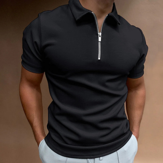 Polo Fermeture à Demi Zippée Pour Hommes | Manche Courte