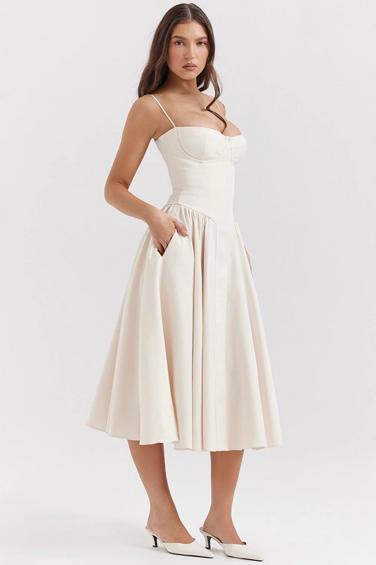 Robe d'été Flatteuse Pour Femme | Midi