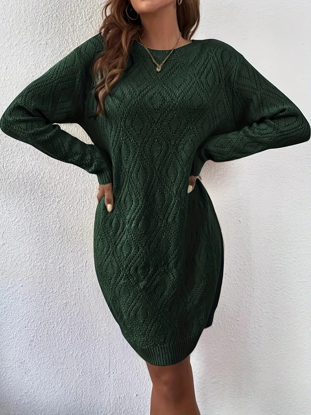 Robe Tricoté Manches Longues Pour Femme | Mini