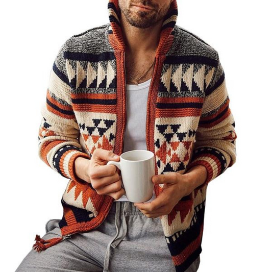 Hilaire | Cardigan Style Nordique Pour Hommes | Chaud