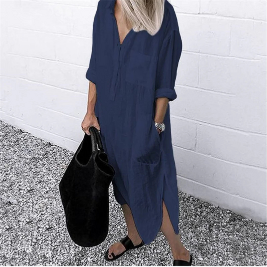 Robe Chemise Légèreté  Pour Femme | Maxi