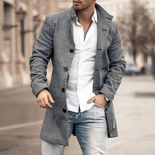 Manteau Sophistiqué Pour Hommes | Longue