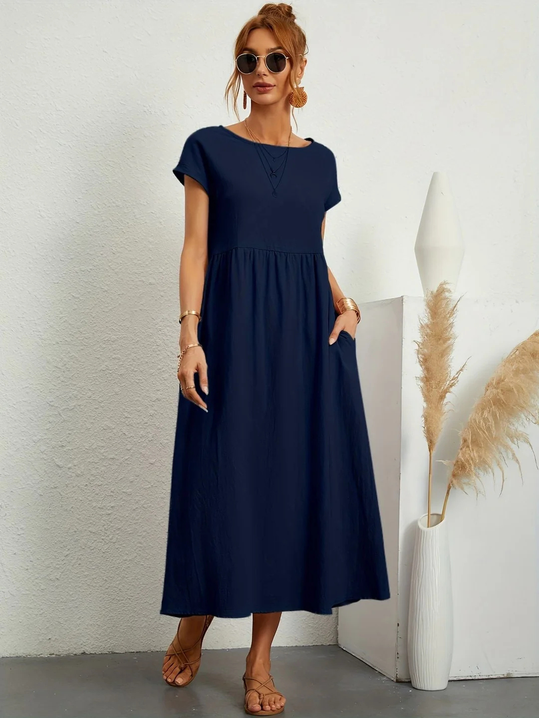 Robe d'été Minimaliste Pour Femme | Midi