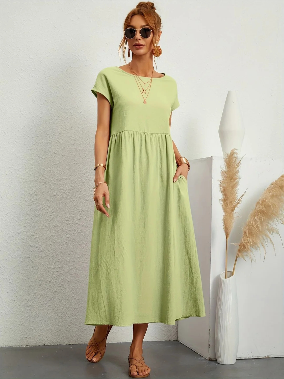 Robe d'été Minimaliste Pour Femme | Midi
