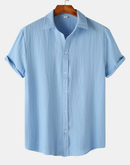 Jules | Chemise Boutonné Pour Hommes | Manche Courte